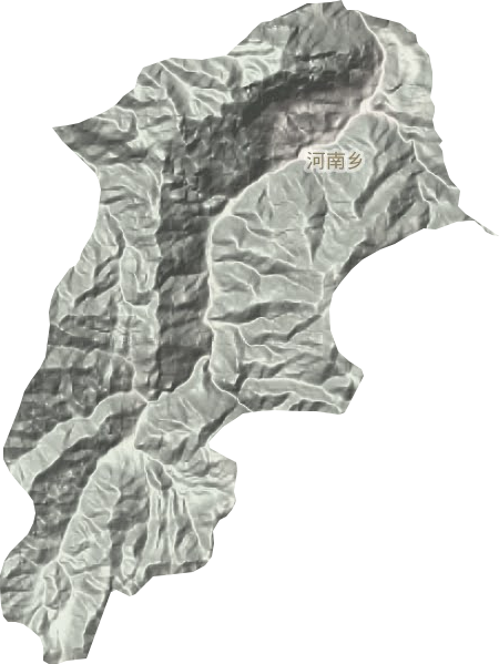 河南鄉(xiāng)地形圖
