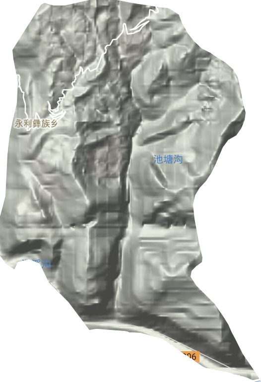 永利彝族鄉(xiāng)地形圖