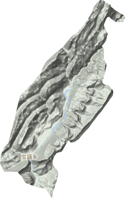 寶盛鄉地形圖