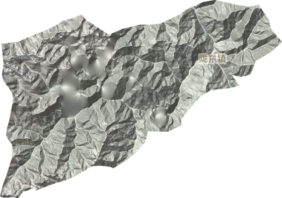 隴東鎮(zhèn)地形圖