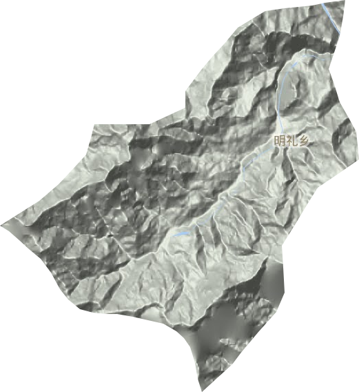 明禮鄉地形圖