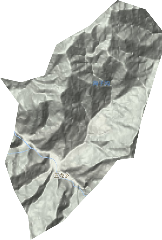 五龍鄉地形圖