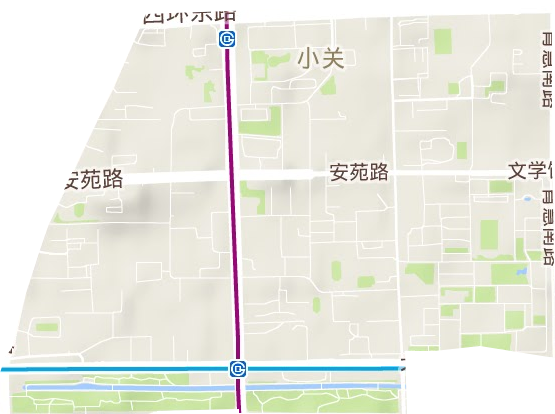 小關街道地形圖