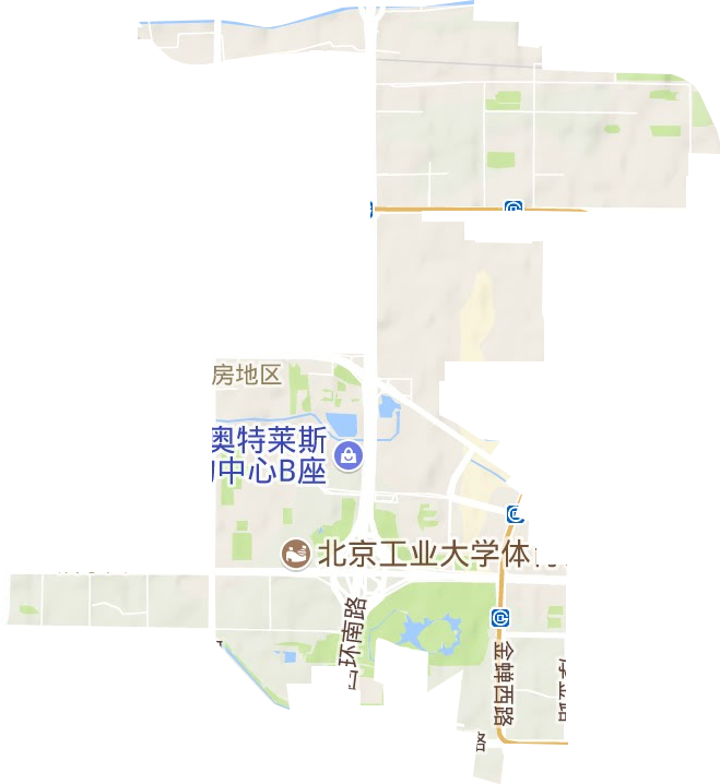 南磨房地區辦事處地形圖