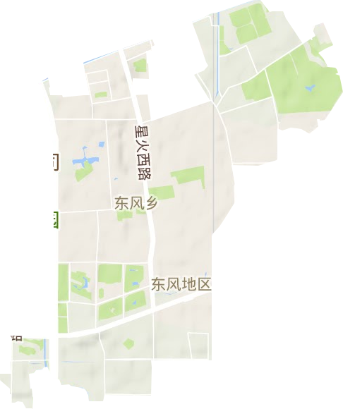 東風地區辦事處地形圖