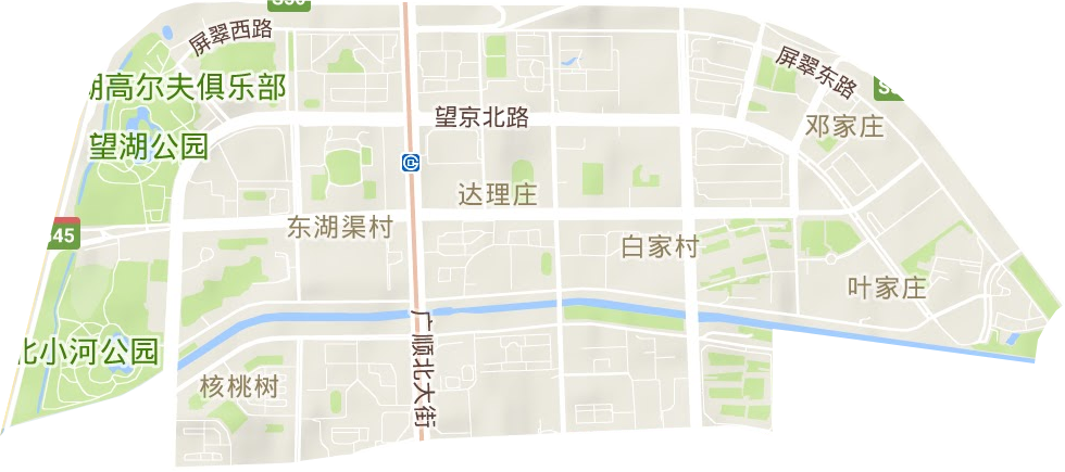 望京開發街道地形圖