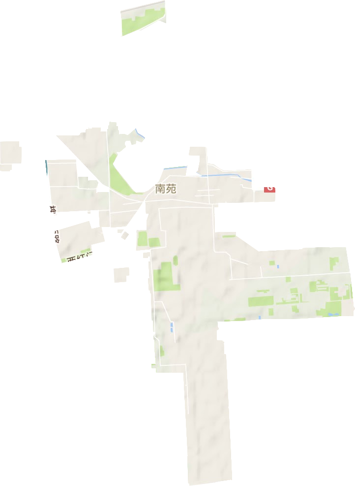 南苑街道地形圖