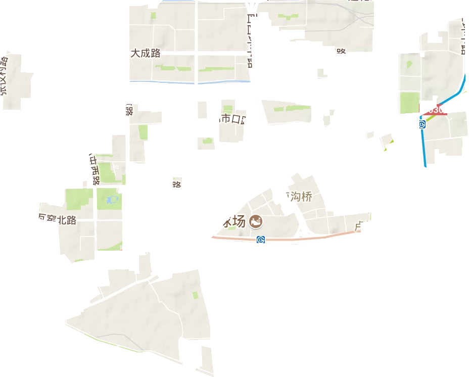 盧溝橋街道地形圖