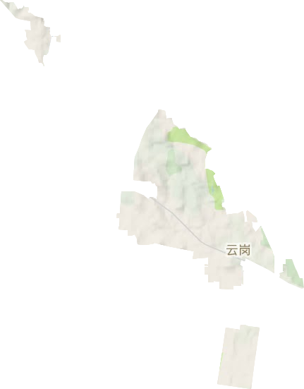 云崗街道地形圖