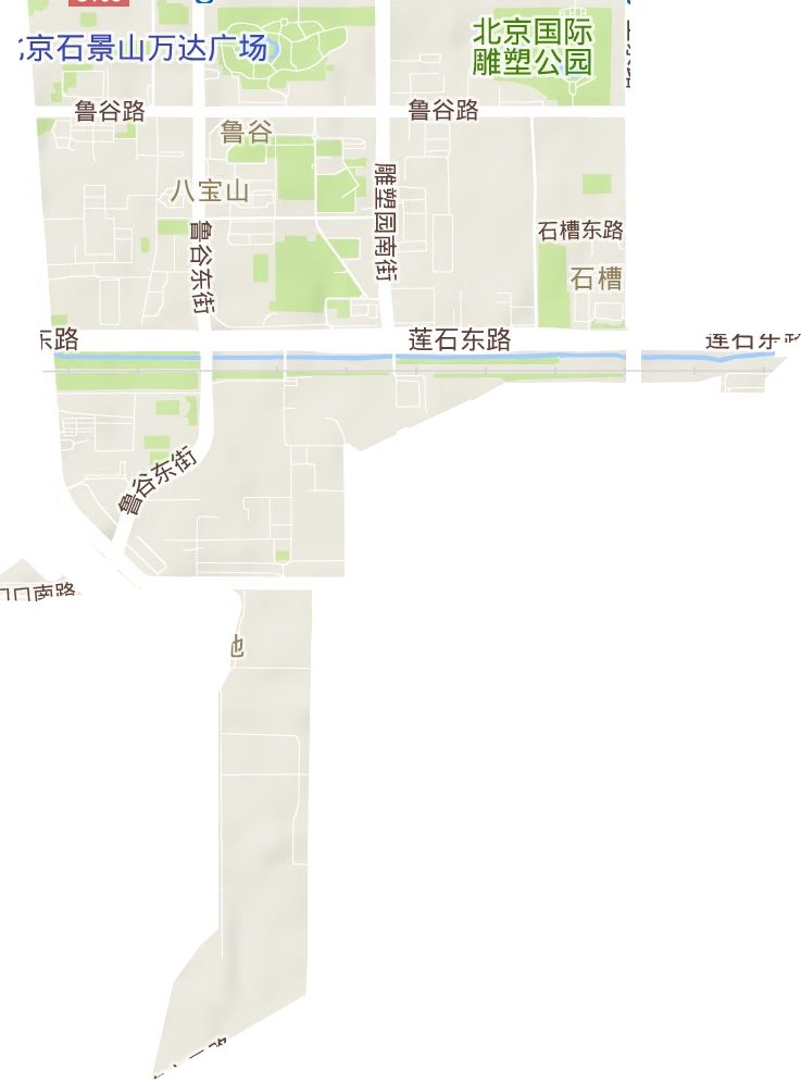 八寶山街道地形圖