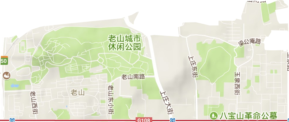 老山街道地形圖