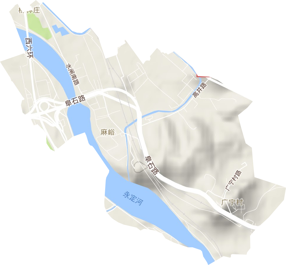 廣寧街道地形圖