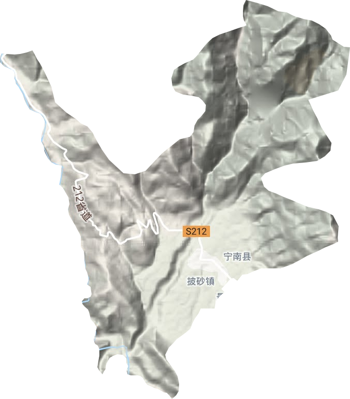 披砂鎮地形圖
