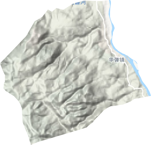 華彈鎮地形圖