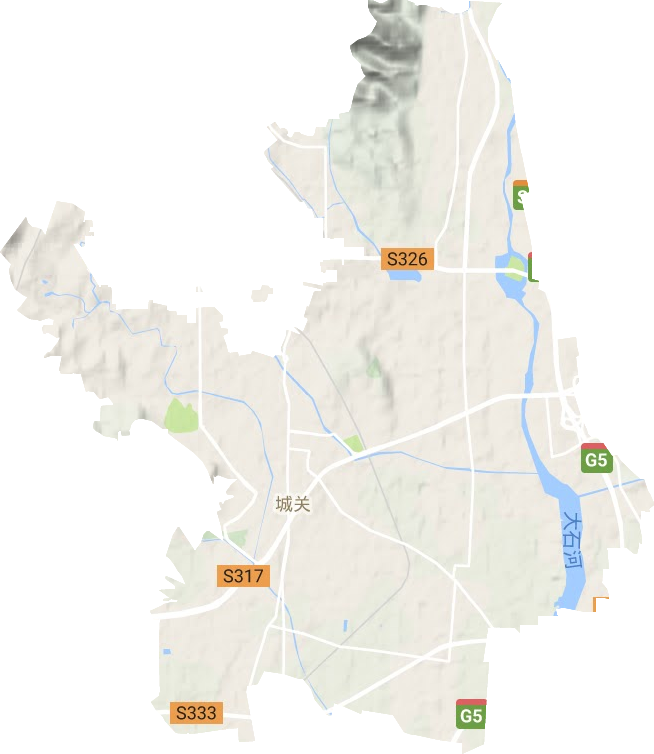 城關街道地形圖