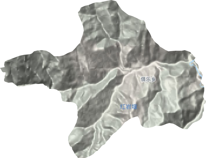 俱樂鄉地形圖