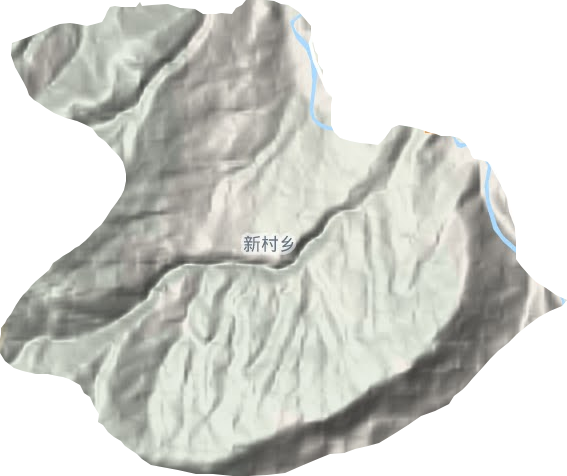 新村鄉地形圖