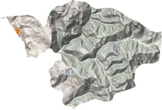 六鐵鄉地形圖