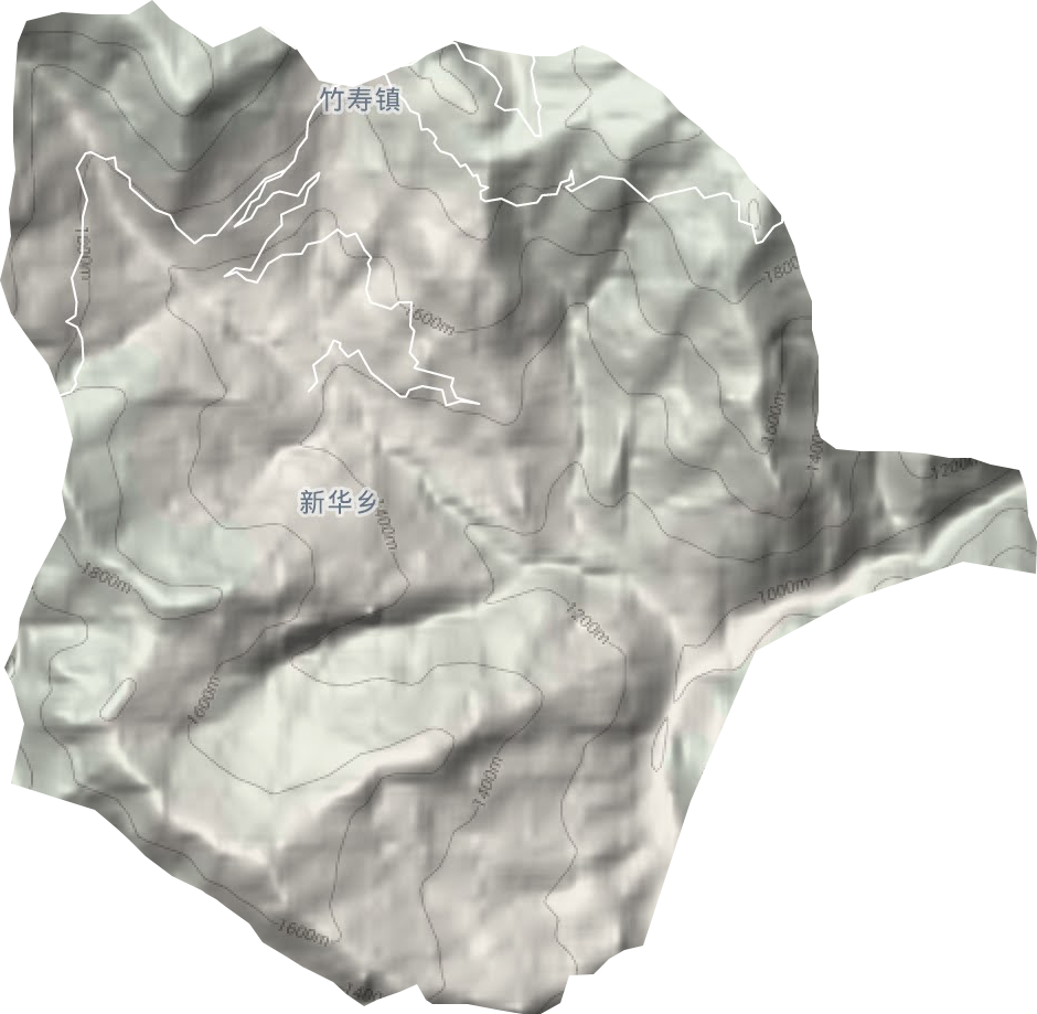 新華鄉(xiāng)地形圖