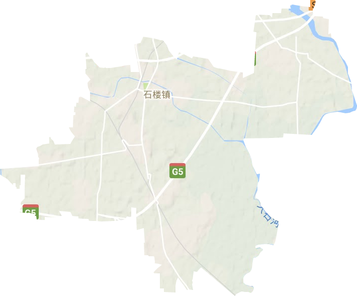 石樓鎮地形圖