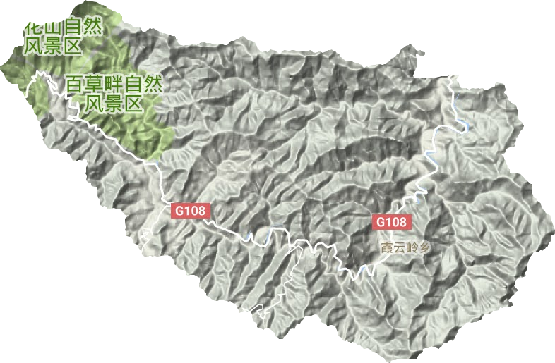 霞云嶺鄉地形圖
