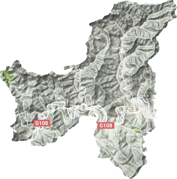 佛子莊鄉地形圖