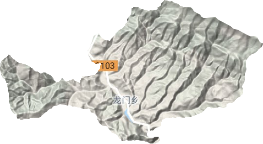 龍門鄉地形圖