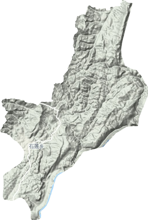 石蓮鎮地形圖