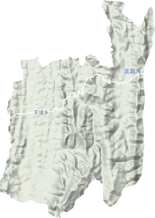 天城鄉地形圖