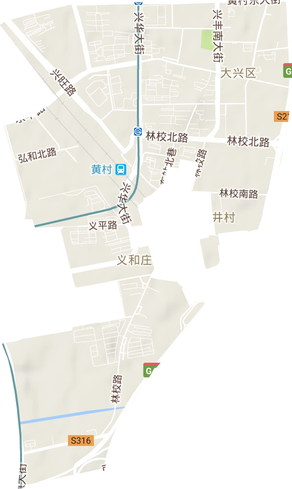 林校路街道地形圖