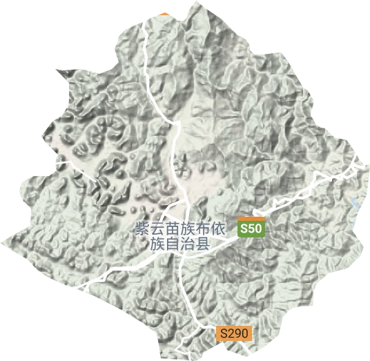 松山鎮(zhèn)地形圖