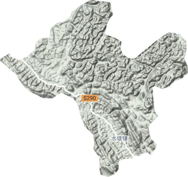 水塘鎮地形圖