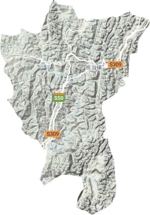 板當鎮地形圖