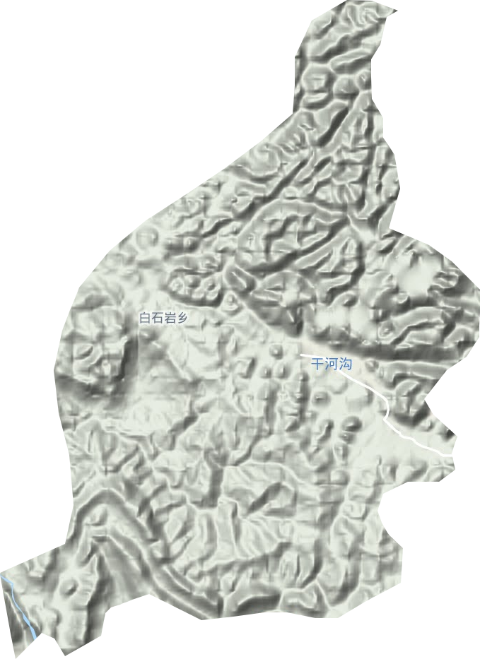 白石巖鄉(xiāng)地形圖