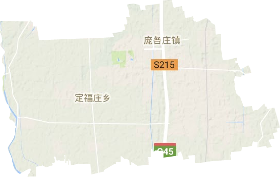 龐各莊鎮(zhèn)地形圖