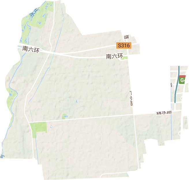 北臧村鎮地形圖