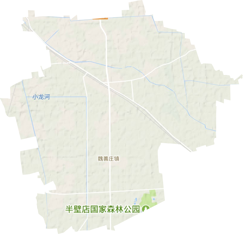 魏善莊鎮地形圖