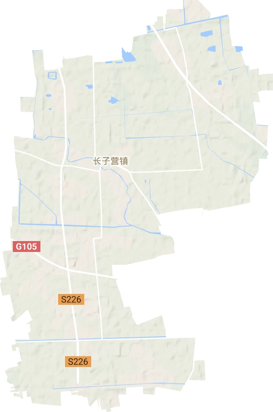 長子營鎮地形圖