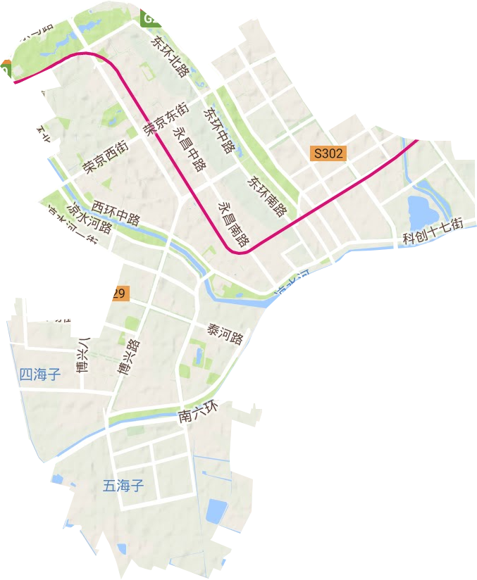 北京經(jīng)濟技術開發(fā)區(qū)地形圖