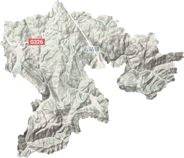 么站鎮(zhèn)地形圖