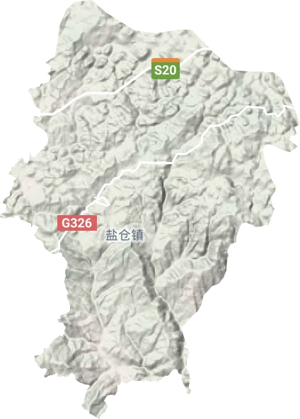 鹽倉鎮地形圖