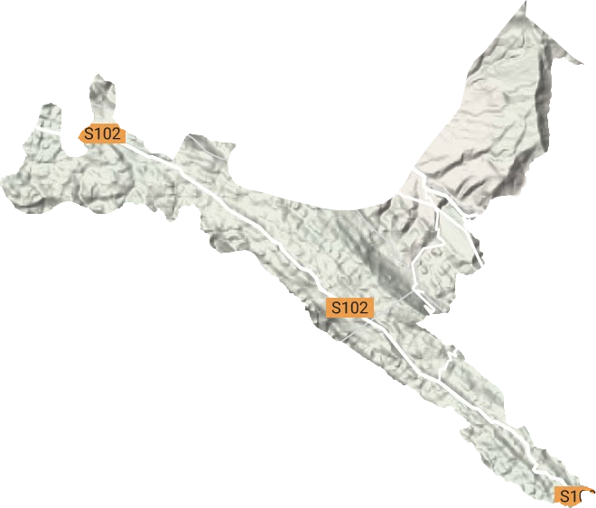 二塘鎮地形圖