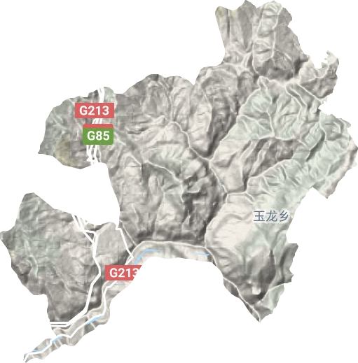 玉龍鄉地形圖