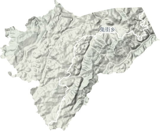 兔街鄉地形圖