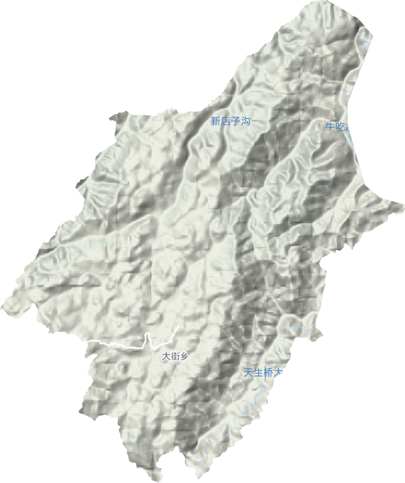 大街鄉地形圖