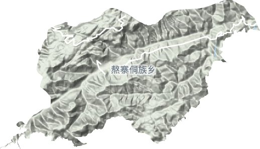 敖寨侗族鄉地形圖