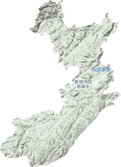 魚塘鄉(xiāng)地形圖