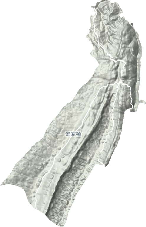 譙家鎮(zhèn)地形圖