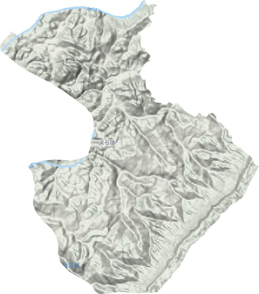 夾石鎮地形圖