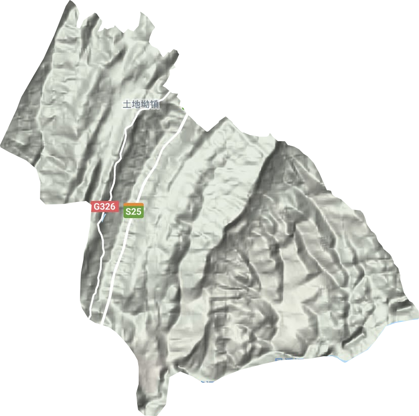 土地坳鎮地形圖